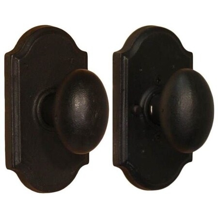 Weslock Durham Premiere Privacy Lock ADJ Latch and Full Lip Strike Black 07110M2M2SL20